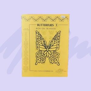 Vintage Celia Totus Butterflies 1 Iron On Transfer Native American Designs Book